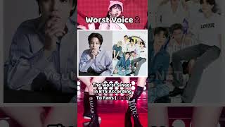 The Worst KPOP Singers In Each Group According To Fans 🤮🤮 kpop shorts kpopfacts [upl. by Jereld560]