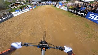 UCI World Cup 2 2021  Thibaut Daprelas Winning Run by GoPro  Les Gets France [upl. by Aihsekyw]