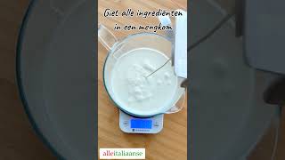 Melk IJs recept met ijsmachine 🍨 Zonder ei ijsmaken ijsmachine italiaansijs alleitaliaanse [upl. by Bunder989]