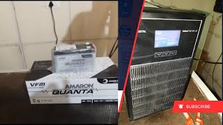 vertiv online ups battery change replace with amaron quanta 🛠️ [upl. by Areip]