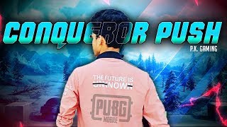 CONQUEROR🤔 IN PUBGM  RANK PUSH WITH iRushPK PKGAMING PKGAMER [upl. by Akienahs]