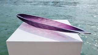 Centerpiece  Sandoetto boat  Original Murano Glass handmade in Venice Italy [upl. by Nolra519]