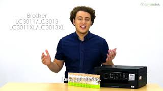 Brother MFCJ497DW Ink Cartridges Installation Guide [upl. by Leaper]