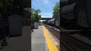 CSX M410 coming eastbound past Muirkirk Station [upl. by Uzzial]