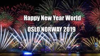 NORWAY OSLO FİREWORKS 2020 New Years 2020 Fireworks In Oslo Norway [upl. by Heyman]