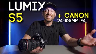 LUMIX S5  Canon 24105mm f4  Review amp Test FOOTAGE [upl. by Dzoba]