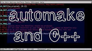 Automake C Tutorial Building a simple C project with automake autoconf [upl. by Suirauqram]