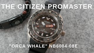 Review Of The Citizen Promaster quotOrca Whalequot Automatic Divers Watch  NB600408E [upl. by Auqinu]