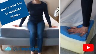 Test et avis sur le matelas Simba  QuelMatelasfr [upl. by Suoilenroc723]