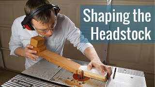 Shaping the Headstock Ep 10  Acoustic Guitar Build [upl. by Leanard876]