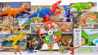 Jurassic World Unboxing Review  SPINNING WHEEL SLIME GAME DINOSAURS  DILOPHOSAURUS [upl. by Alemap748]