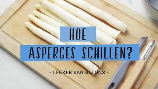 Hoe asperges schillen [upl. by Cailean]