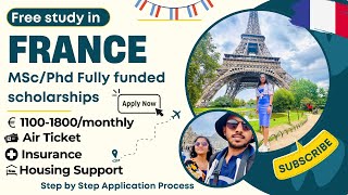 France Fully funded MScPhD scholarships for srilanka  නොමිලේ [upl. by Yuma383]