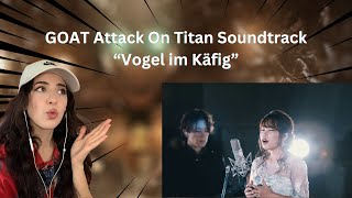 Hiroyuki Sawano “Attack on Titan” Vogel im Käfig live YOUSEEBIGGIRLTT  REACTION [upl. by Annayek]