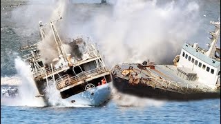 LARGE SHIPS amp BOATS CRASH COMPILATION GIANT WAVES IN STORM SHIPS LAUNCH [upl. by Nnyleak]