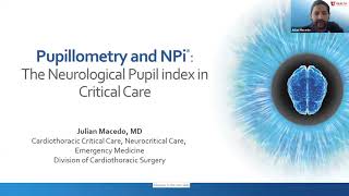 Pupillometry and NPi The Neurological Pupil index in Critical Care Medicine [upl. by Luap647]