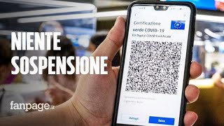 Green pass niente sospensione dal lavoro per chi non ha il certificato ma si resta senza stipendio [upl. by Eigriv]