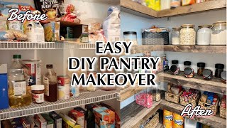 PANTRY MAKEOVER  EASY DIY WIRE SHELF COVERS [upl. by Omissam]