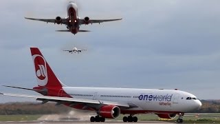 Düsseldorf Airport TimeLapse  Airbus Boeing  HD [upl. by Jo-Ann]