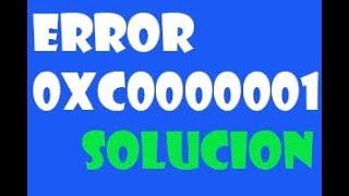 Error 0xc0000001 en Windows 1087 I SOLUCIÓN 2024 [upl. by Zachery]