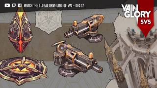 Vainglory 5v5 Glimpse Vain Crystal and Turret Illustration [upl. by Cadmann]