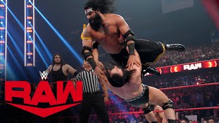 Drew McIntyre vs Veer amp Shanky – Handicap Match Raw Aug 2 2021 [upl. by Aiuqat416]