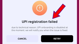 UPI Registration Failed Airtel  Due to Technical Reason UPI Onboarding Disable Airtel Thanks App [upl. by Eelrahc]