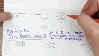 Lesson 84 Proportionality Theorems Pg 711713 High School Geometry Big Ideas [upl. by Ilysa435]