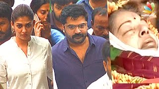 Nayanthara Simbu at Jayalalithas Funeral  Tamil Nadu CM Death  Vignesh Shivan [upl. by Birk]