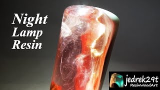 DIY Night Lamp with Resin and Wood 💡 ART RESIN [upl. by Hospers43]