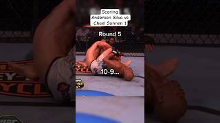 Scoring Anderson Silva vs Chael Sonnen 1 in ONE min shorts ufc mma andersonsilva chaelsonnen [upl. by Siward452]