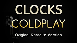 Clocks  Coldplay Karaoke Songs With Lyrics  Original Key [upl. by Sheppard]