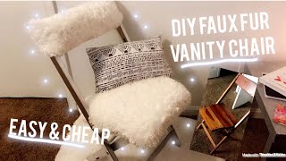 DIY Vanity Chair  Easy And Cheap for beginners [upl. by Mansfield]