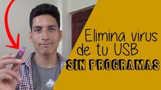 eliminar virus de mi usb sin programas y recuperar archivos ocultos [upl. by Lachman]