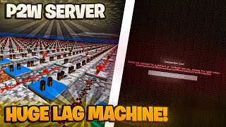 We DESTROYED P2W Minecraft Server with a LAG Machine  playminetalecom [upl. by Adey]