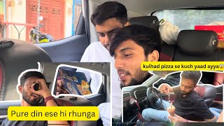 Kulhad pizza try kiya first time story behind kulhad pizza🤣 [upl. by Yeldoow]