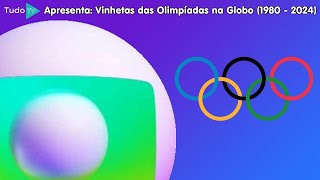 Cronologia 190 Vinhetas Olimpíadas de Verão na Globo 1980  2024 [upl. by Elahcar]