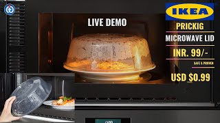 IKEA PRICKIG Microwave Lid Review and Live Demo [upl. by Ayanal]