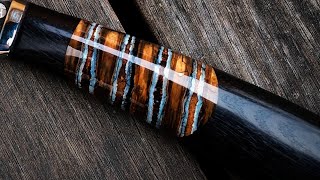 Knife Making  Mammoth Tooth Handle [upl. by Marlette]