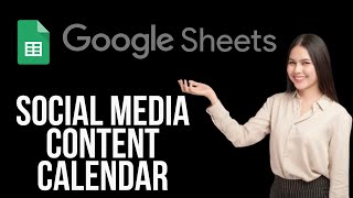 How to Make a Social Media Content Calendar in Google Sheets  Tutorial 2024 [upl. by Aihsek154]