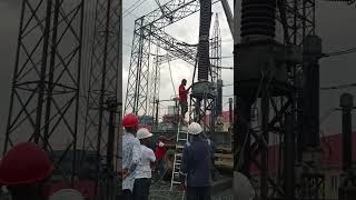 Capacitor voltage transformer installation and mounting acetylene current voltage electric [upl. by Arnon]