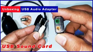 USB Audio Adapter  USB Sound Card [upl. by Ozneral]