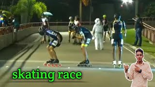 professional inline skate raceskating race ka bhayankar mukabala 0 Shivamskater [upl. by Berk496]