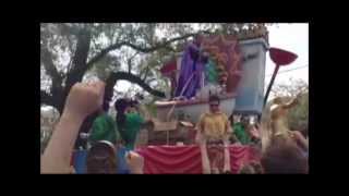 Mardi Gras 2014 Bourbon Street Lundi Gras Parades and More [upl. by Fellner]