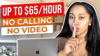 12 No Talking Websites Remote Work From Home Jobs  Up To 65 Hour  No Degree Needed [upl. by Amuwkuhc]