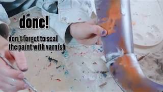 weathering armor  painting  one minute tutorial [upl. by Suivatram]