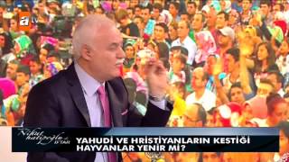 Yahudi ve hristiyanların kestiği hayvanlar yenir mi  atv [upl. by Kinata]