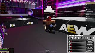 Victor Fallaci VS Luscious S Dawson  AEW DYNAMITE ROBLOX [upl. by Yknip]