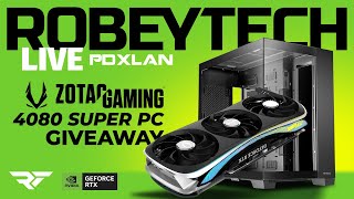 Live GPU Giveaways  3000 Zotac 4080 Super Build in the Antec C8 ARGB [upl. by Polad]