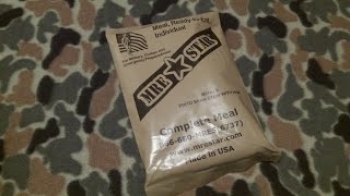 MRE Star Pinto Bean Stew with Ham  Menu 9  2012 [upl. by Lonny947]